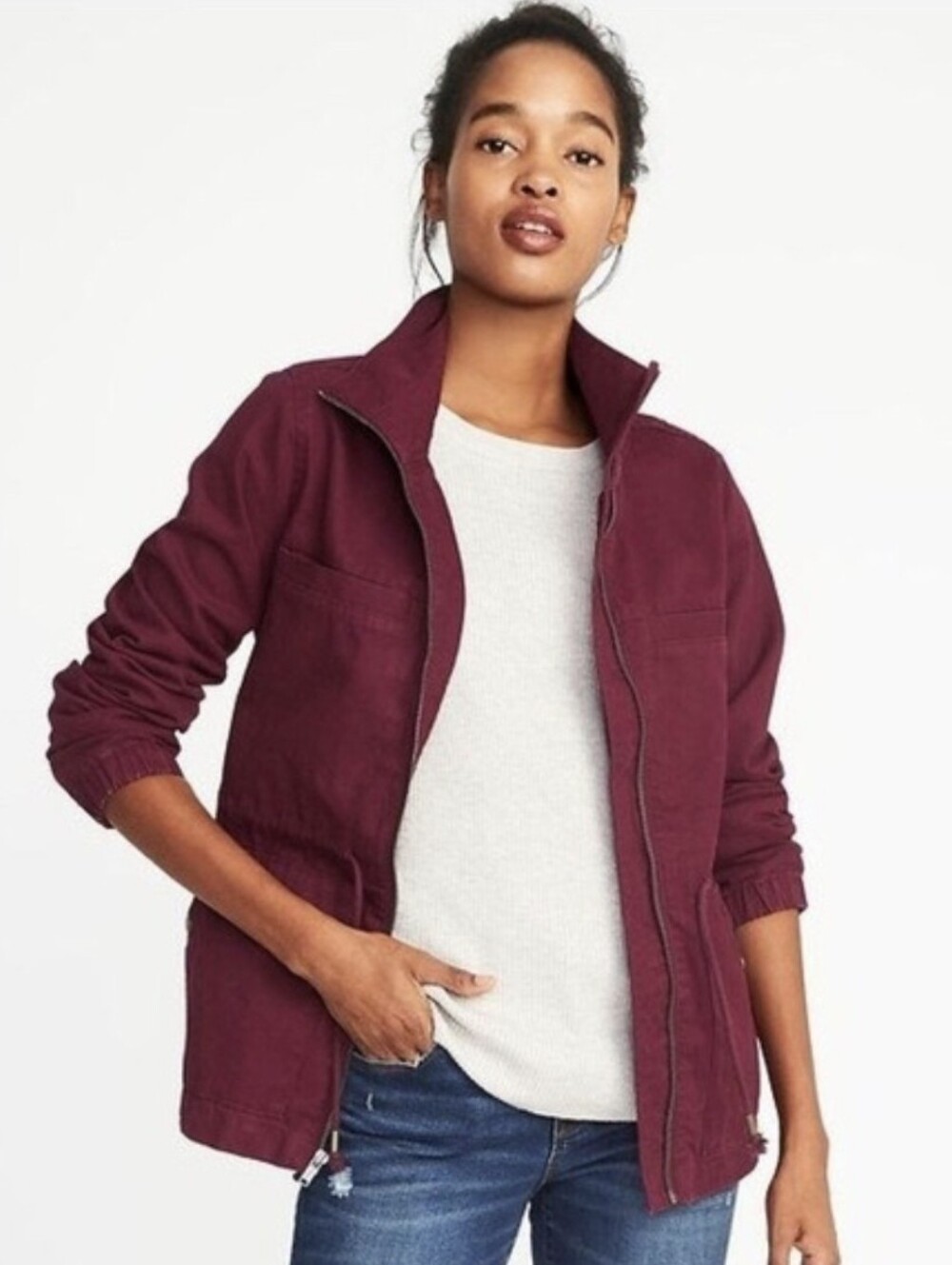 🍁 3/$25 Old Navy Rust Jacket (Not Burgandy)